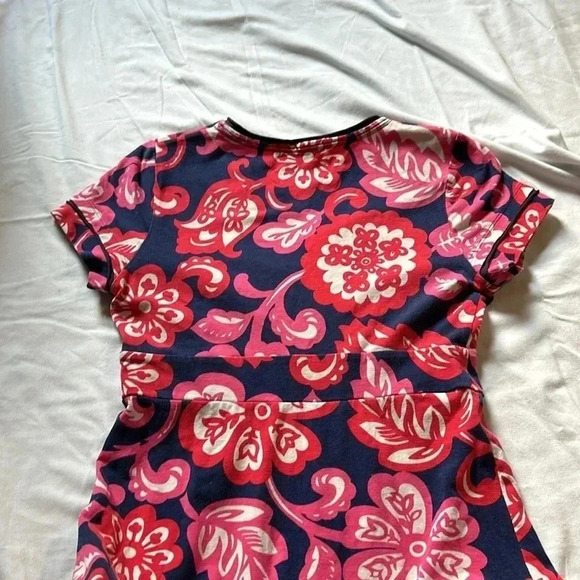 Boden Floral midi faux wrap dress size 4L - Picture 6 of 6